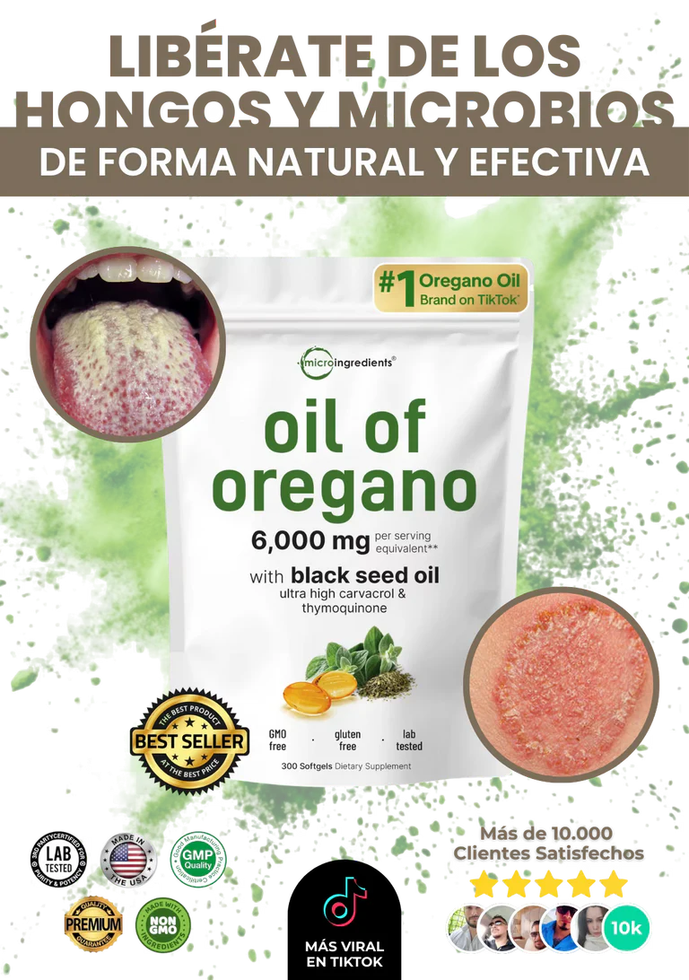 Aceite de orégano| Doble potencia contra bacterias por el precio de uno.